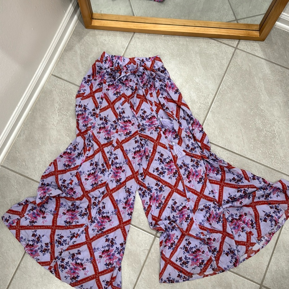 FREE PEOPLE BOHO WIDE LEG PANTS